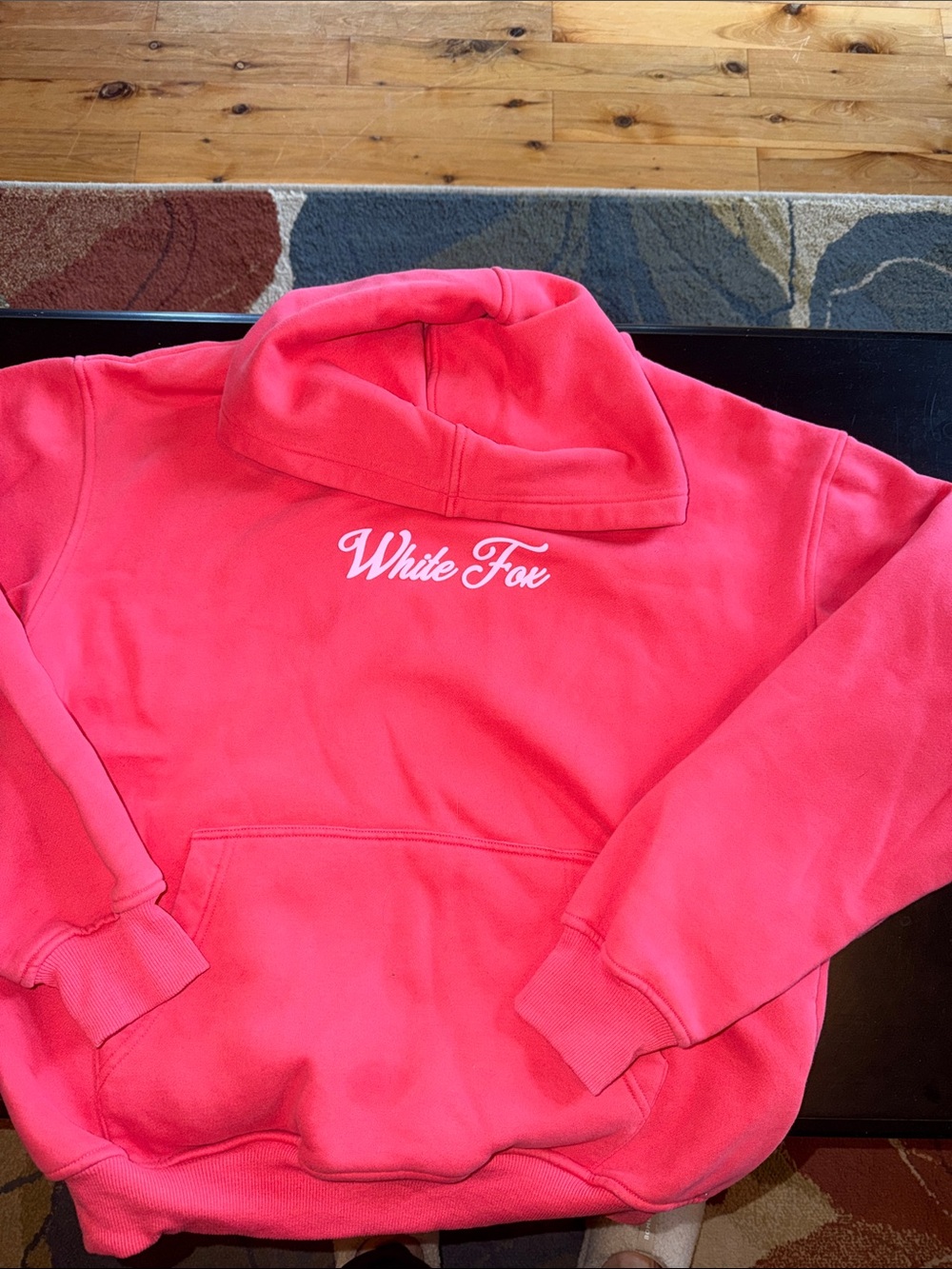 White Fox Boutique pink salmon Pullover Hoodie small medium